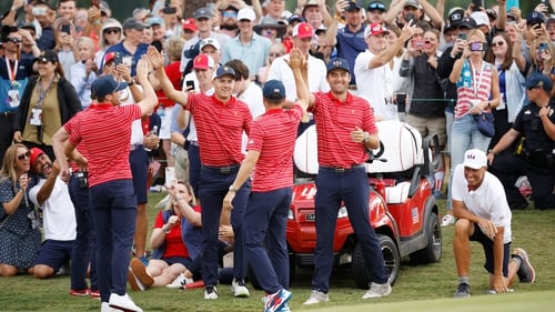 The Americans have won the Presidents Cup for the ninth consecutive time