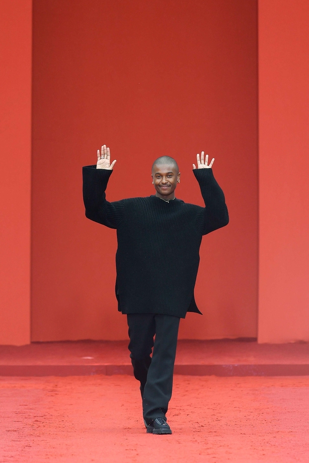 Maximilian Davis at the Ferragamo show