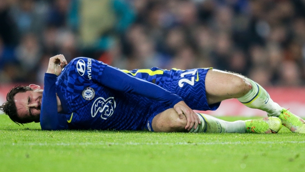 Chelsea's Ben Chilwell suffered an ACL injury against Juventus in November 2021