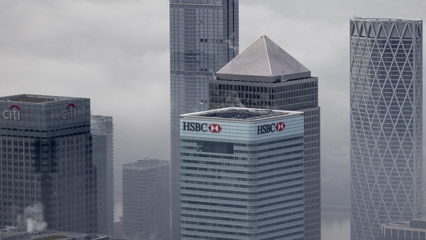 HSBC office in London's Canary Wharf