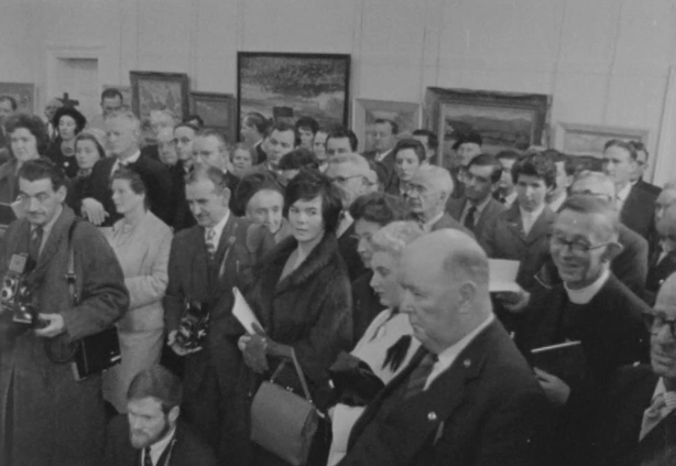 Attendees at the Oireachtas Art Exhibition (1962)