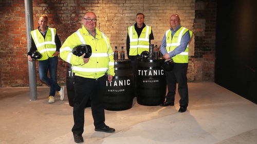 Titanic Distillers directors from left, Stephen Symington, Peter Lavery, Richard Irwin and Sean Lavery