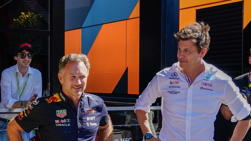 Christian Horner and Toto Wolff at the Italian Grand Prix