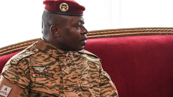 Paul-Henri Damiba has been the military leader of the country since January (File image)