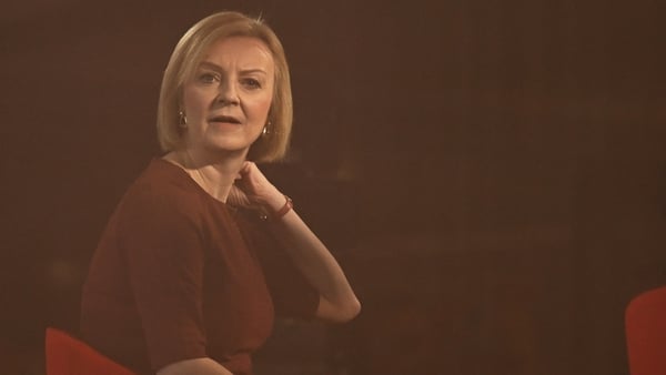 Liz Truss appears on the BBC's Sunday programme on the first day of the annual Conservative Party Conference in Birmingham