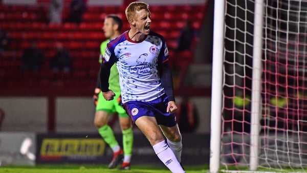 Eoin Doyle after scoring his second from the penalty spot