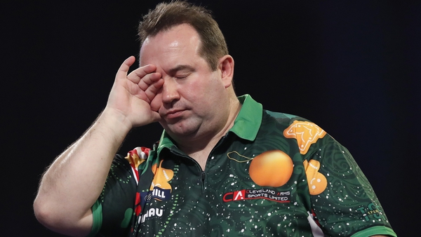 Brendan Dolan fell to a 2-0 defeat to Stephen Bunting