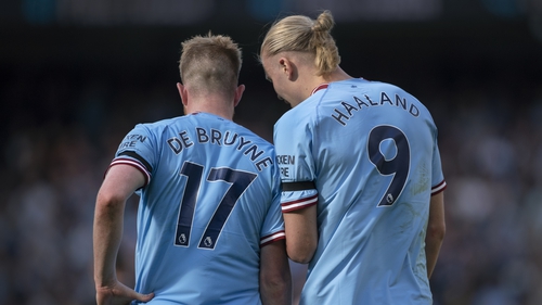 De Bruyne has assisted four of Haaland's goals