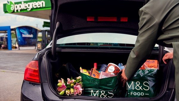 The new M&S Food 'shop-in-shop' will initially be available in five Applegreen locations