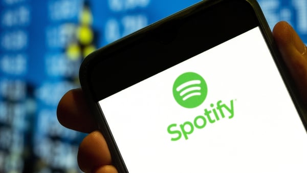 Spotify said the number of monthly active users rose to 489 million in the fourth quarter