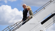 US President Joe Biden and his wife Jill arriving in Florida