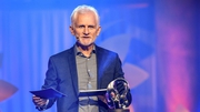 Belarusian human rights activist Ales Bialiatski founder of the organisation Viasna, receiving the Right Livelihood award at a digital award ceremony in Stockholm, Sweden in 2020