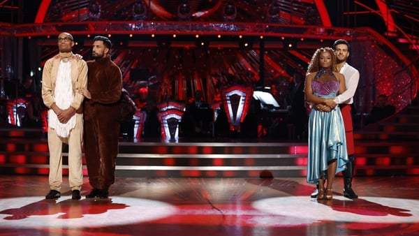 (L-R) Richie Anderson and Giovanni Pernice faced Fleur East and Vito Coppola in the dance-off