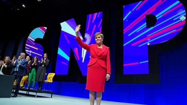 Nicola Sturgeon was speaking at the SNP conference today