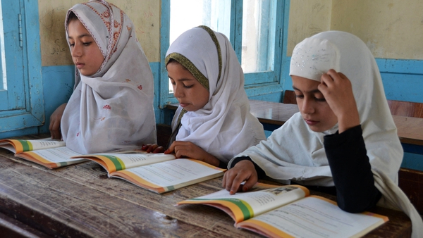 The UN's António Guterres said he was deeply concerned about the exclusion of girls from school in Afghanistan (file image)