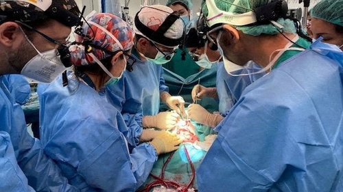 Doctors perform the first ever multi-visceral intestinal transplant at La Paz Hospital in Madrid
