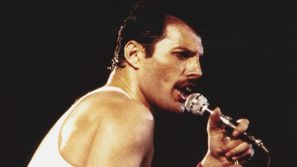 Freddie Mercury on stage in 1982