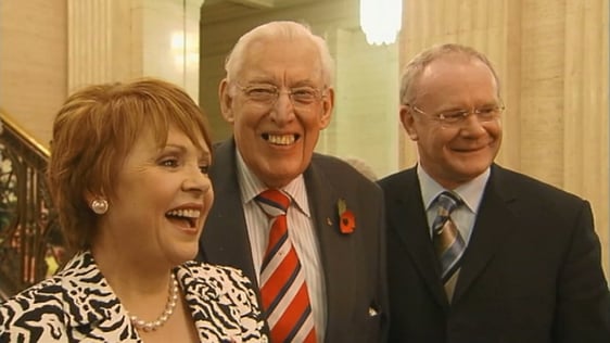 Dana, Ian Paisley and Martin McGuinness in 2007.