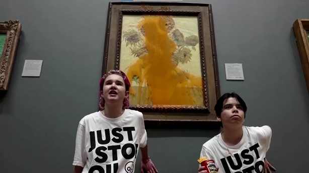 Climate Activists Throw Soup At Van Gogh's 'Sunflowers'