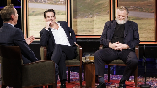 Colin Farrell and Brendan Gleeson appeared on Friday's Late Late Show Photo: Andres Poveda