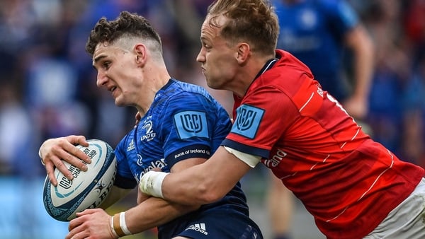 Cormac Foley was among the tryscorers when Leinster beat Munster at the Aviva Stadium in May