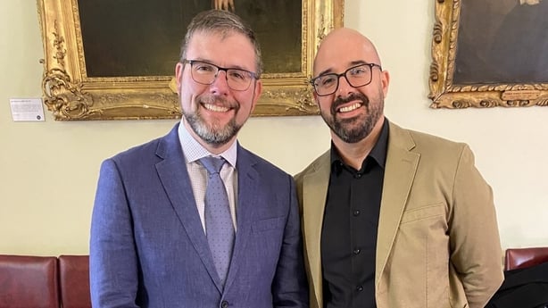 Prof Colin Barr (on left) and Dr James Carr
