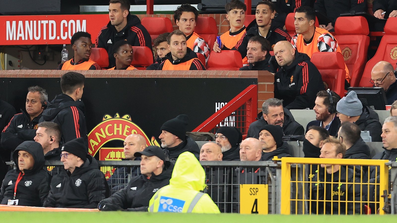 Ronaldo left Old Trafford before final whistle