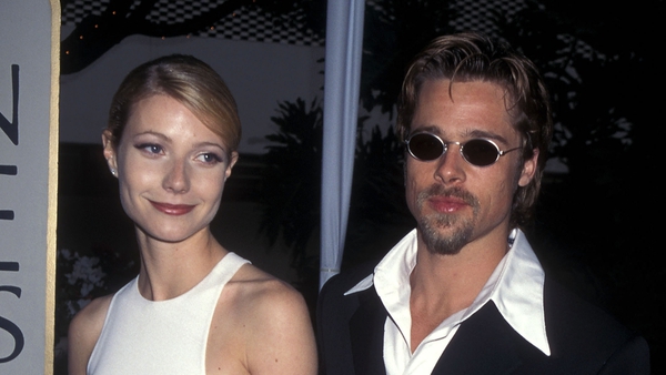 Gwyneth Paltrow and Brad Pitt at the Golden Globes in 1996
