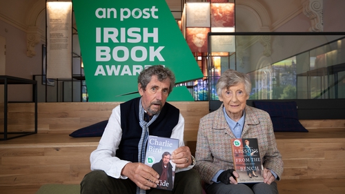 Irish Book Awards nominees Charlie Bird and Judge Gillian Hussey