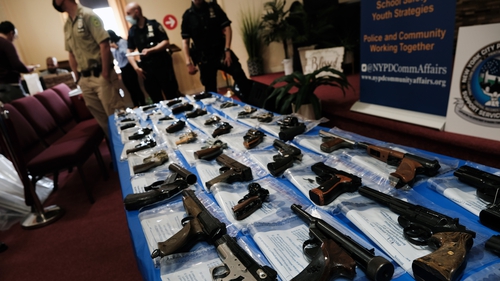 A gun buy-back event was held at a church in Staten Island in 2021