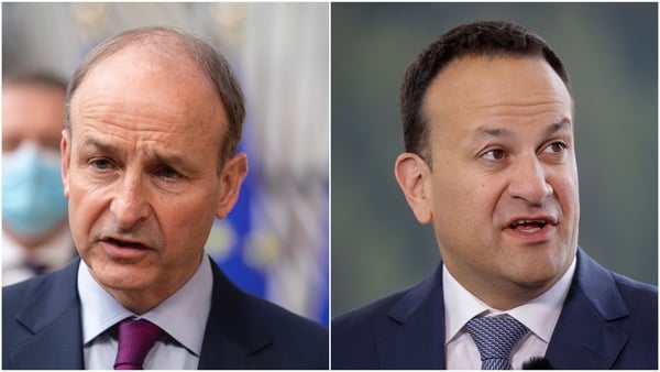Micheál Martin and Leo Varadkar will switch roles in two months' time