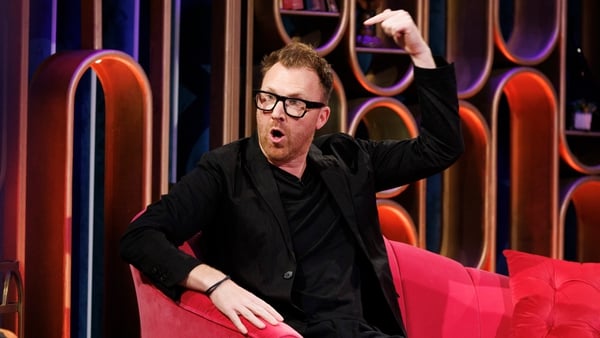Jason Byrne recounting his Royal Variety Performance adventure on Angela Scanlon's Ask Me Anything Photos: Andres Poveda