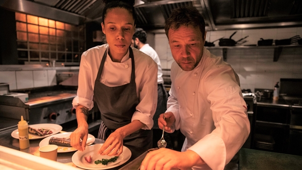 Vinette Robinson as Carly and Stephen Graham as Andy in the film Boiling Point Photo: Christian Black