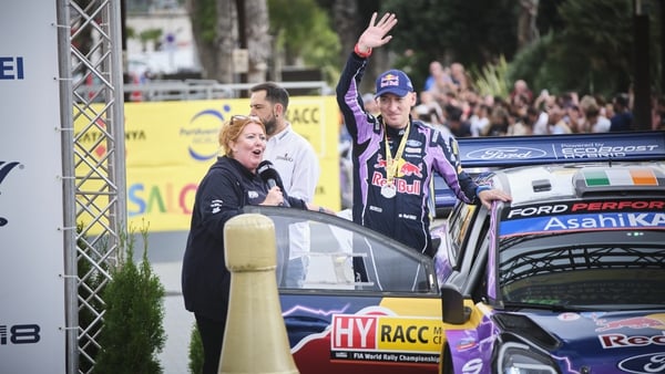 Paul Nagle waves farewell to the WRC