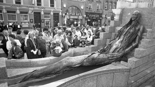 'Equally loved and loathed': the Anna Livia Statue was unveiled in Dublin's O'Connell St in 1988. Photo: Tom Burke/Independent News And Media/Getty Images