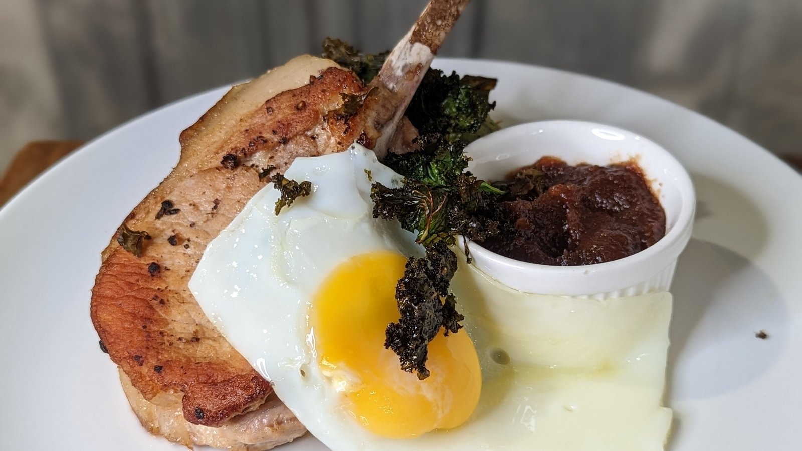 Pork chops with colcannon loaded potatoes Today
