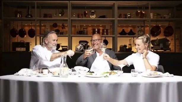 Marcus Wareing, Gregg Wallace and Anna Haugh (BBC/PA)