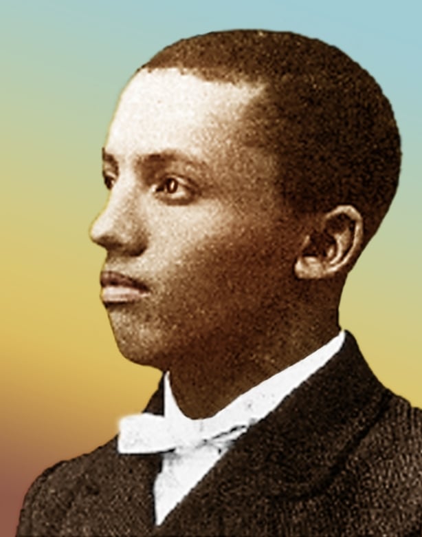 Colorized portrait depicts American historian, author, and journalist Carter Godwin Woodson (1875 - 1950), 1895. It was Woodson's work as an African American scholar that led to the celebration, in 1926, of 'Negro History Week,' the precursor to modern-day Black History Month. (Photo by Science Source/Photo Researchers History/Getty Images)