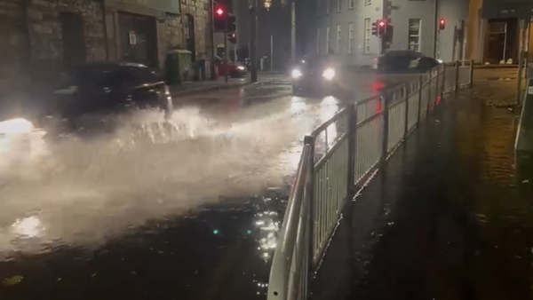 Cork City Council had earlier predicted what it described as 'minor' tidal flooding at high tide