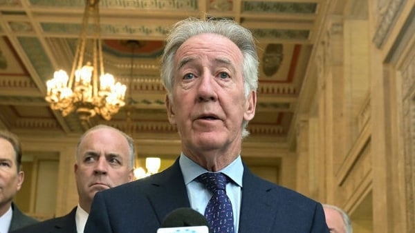 Richard Neal speaks to the media at Stormont in May this year