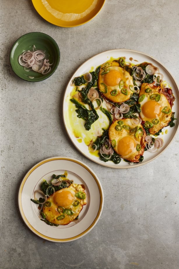 Ottolenghi Test Kitchen's turmeric fried eggs