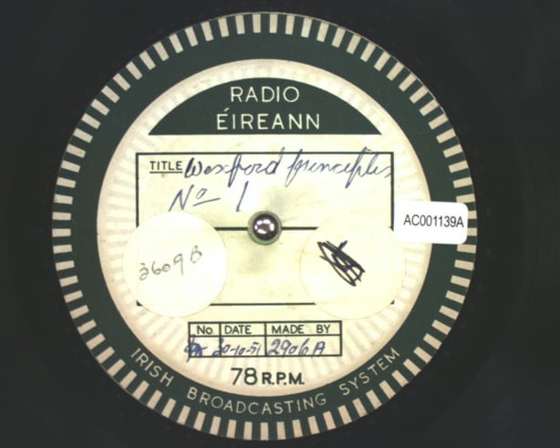 Wexford Festival (1951) Acetate Disc Collection