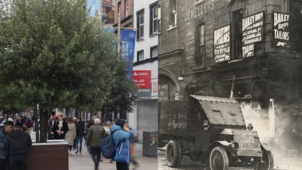 Henry St in 1922 and today