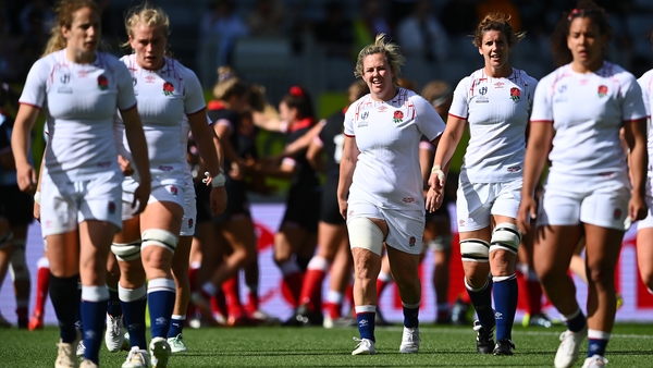 Marlie Packer scored England's first try of the Eden Park encounter