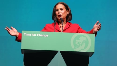 Party leader Mary Lou McDonald was first elected to Europe in 2004