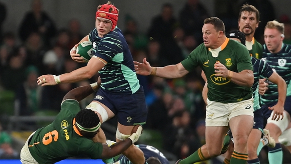 Josh van der Flier scored Ireland's first try in another Player of the Match display