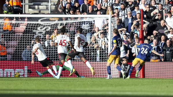Miguel Almiron opens the scoring for Newcastle United