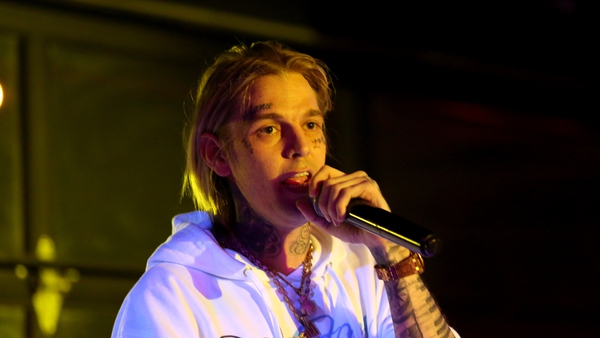 Singer and producer Aaron Carter performs on February 12, 2022 in Las Vegas, Nevada. (Photo by Gabe Ginsberg/Getty Images)
