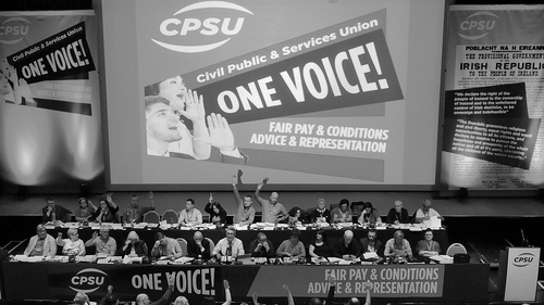 A CPSU meeting in 2016.