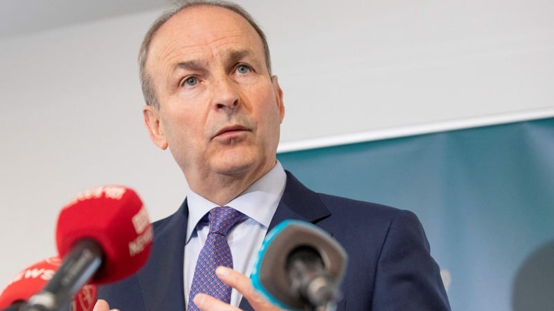 Micheál Martin will meet members of the Irish community in the north of England today